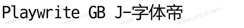 Playwrite GB J字体转换